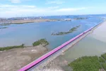 Проект цветного трубчатого ленточного конвейера в порту Ява, Индонезия
